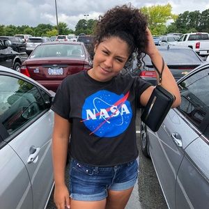 NASA cropped shirt
